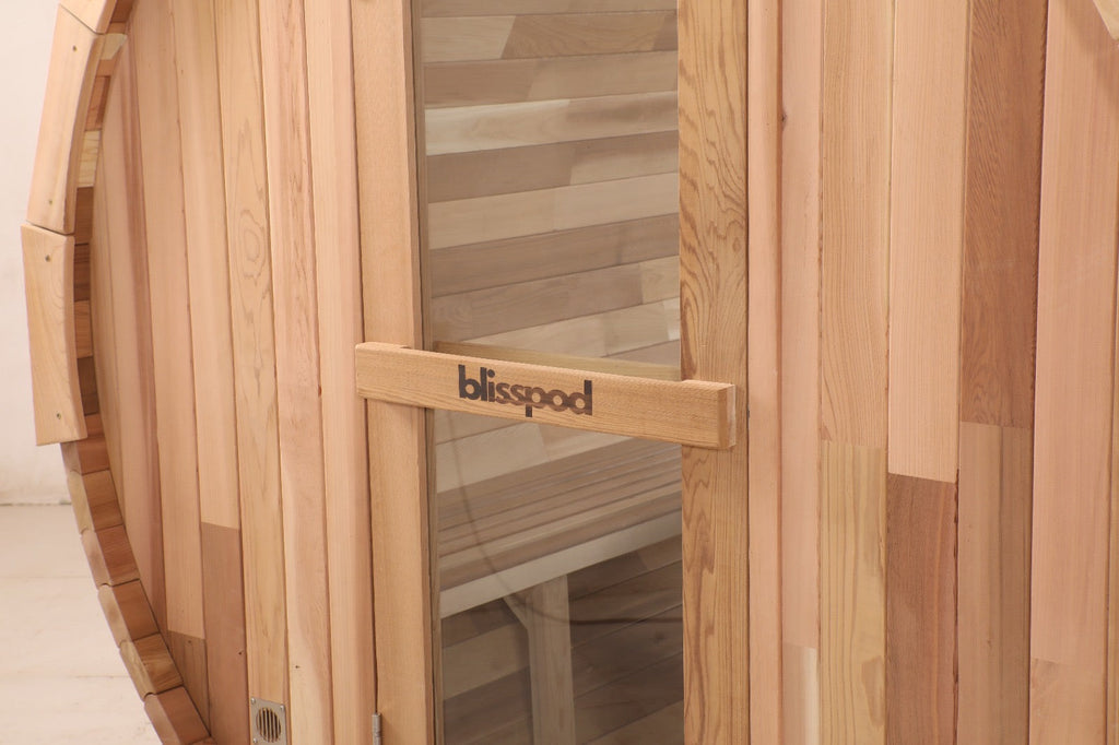 Blisspod Prague | Outdoor Barrel Sauna | Canadian Red Cedar | Toule 6000W | 2–4 or 4–6 Person