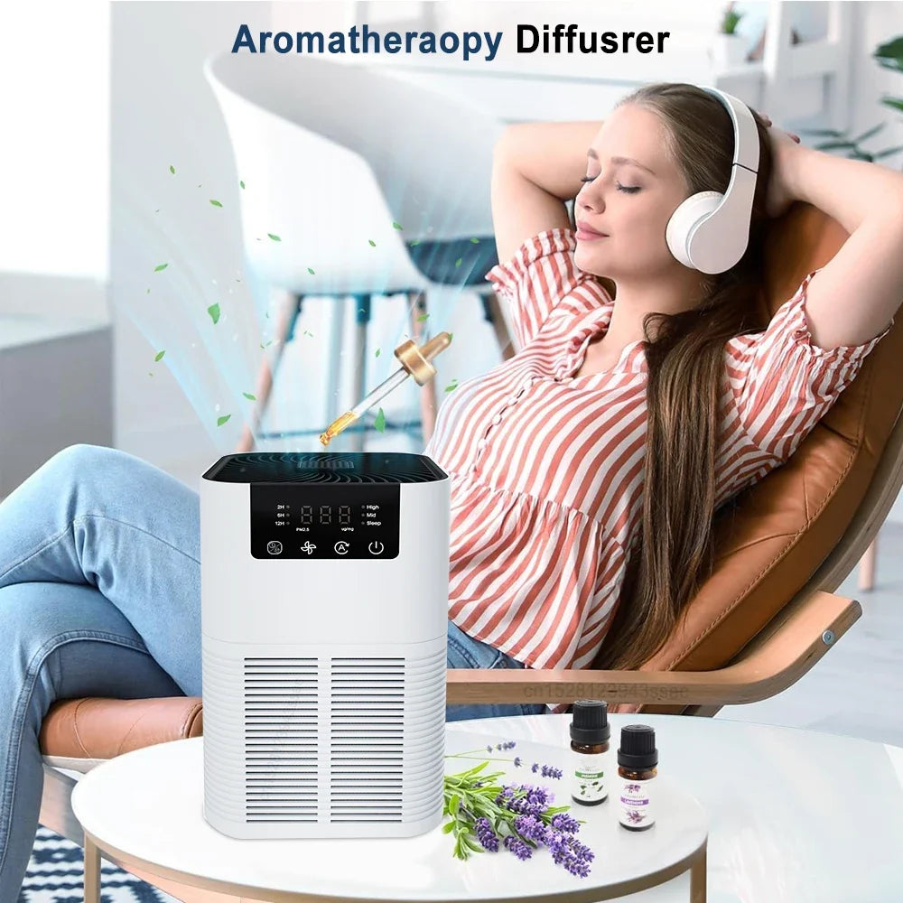 Cooskr HEPA Air Purifier | Aromatherapy | 5W | US & EU Plug