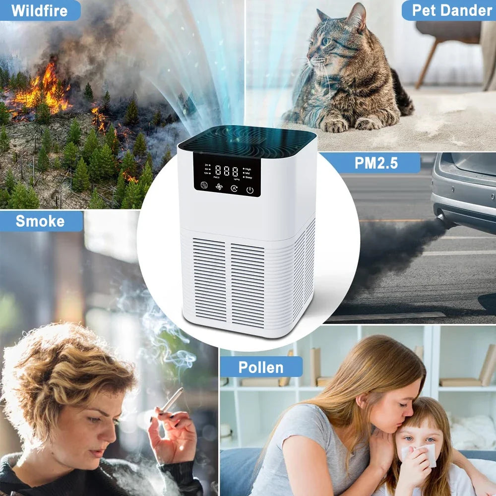 Cooskr HEPA Air Purifier | Aromatherapy | 5W | US & EU Plug