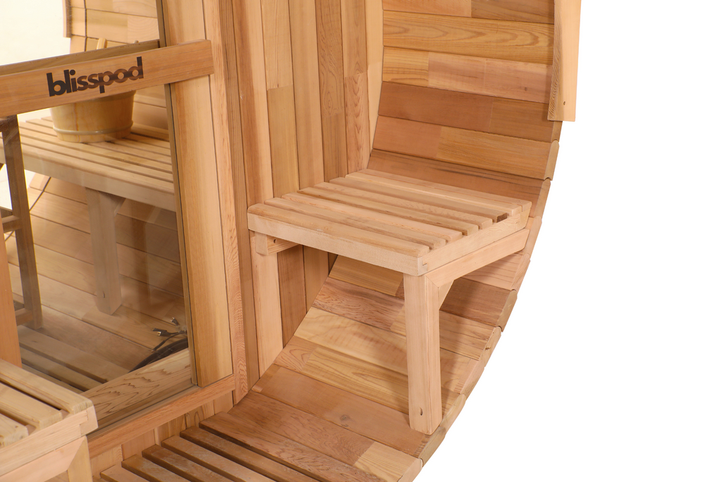 Blisspod Prague | Outdoor Barrel Sauna | Canadian Red Cedar | Toule 6000W | 2–4 or 4–6 Person