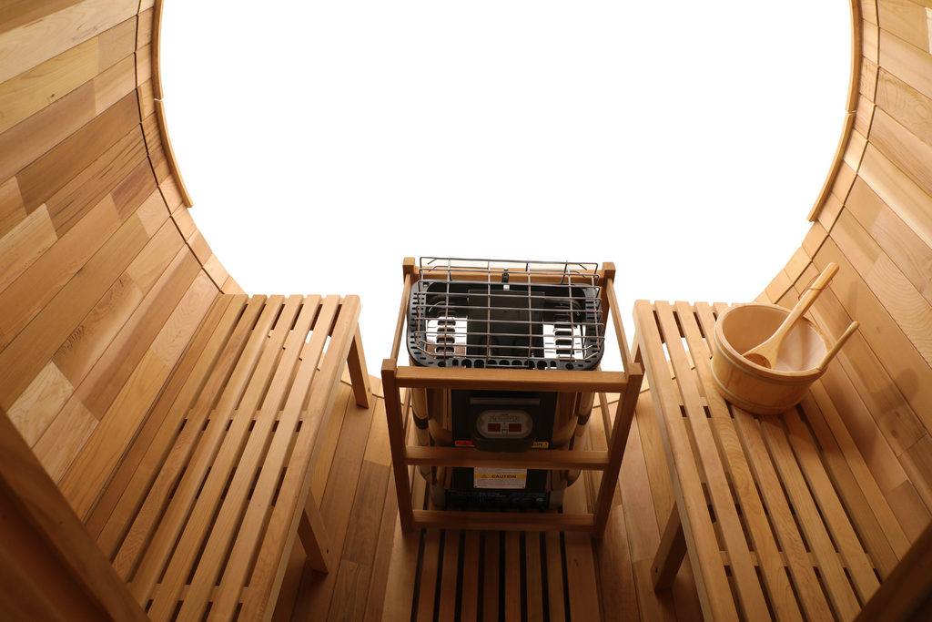 Blisspod Prague | Outdoor Barrel Sauna | Canadian Red Cedar | Toule 6000W | 2–4 or 4–6 Person