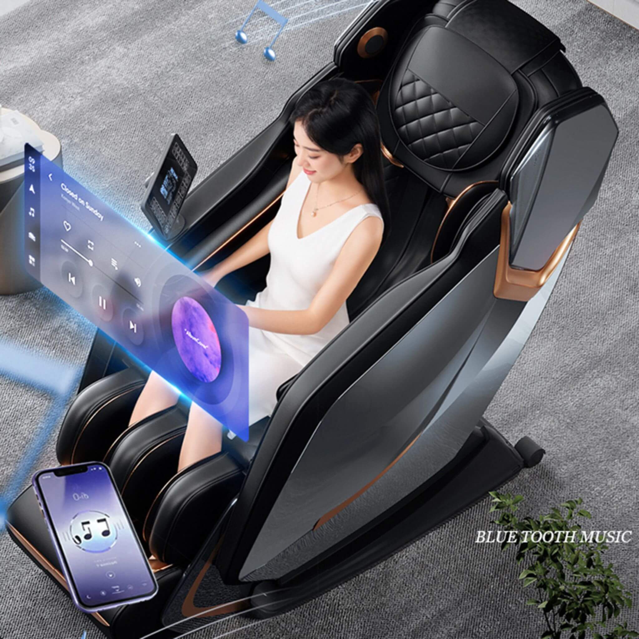 Airvana Nova | Full-Body Zero Gravity Shiatsu Massage Chair | Heated | Voice Control | Black or Brown