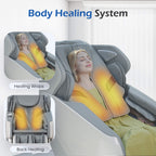 Bosscare Premium | Full-Body Zero Gravity Massage Chair | 3D L+S-Track | Heated | Gray