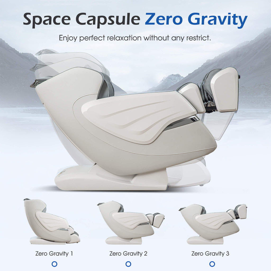 Bosscare Premium | Full-Body Zero Gravity Massage Chair | 3D L+S-Track | Heated | Gray