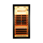 Thermora Solara | 1-Person Indoor Infrared Sauna Cabin | Chilean Pine | 8 Panels | 1050W